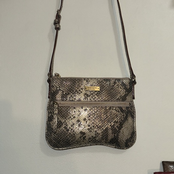 Kate Spade - Metallic Python Embossed crossbody. Two Tone. Excellent used. - Picture 8 of 14